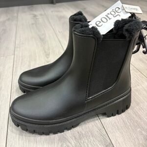 George Women's Black Winter & Rain Boots